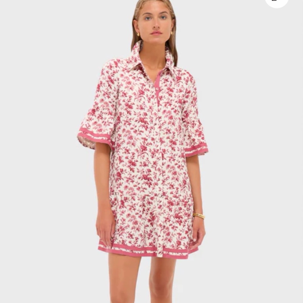Tuckernuck Pomegranate Bloom Rowe Dress - Floral Pink and White Dress